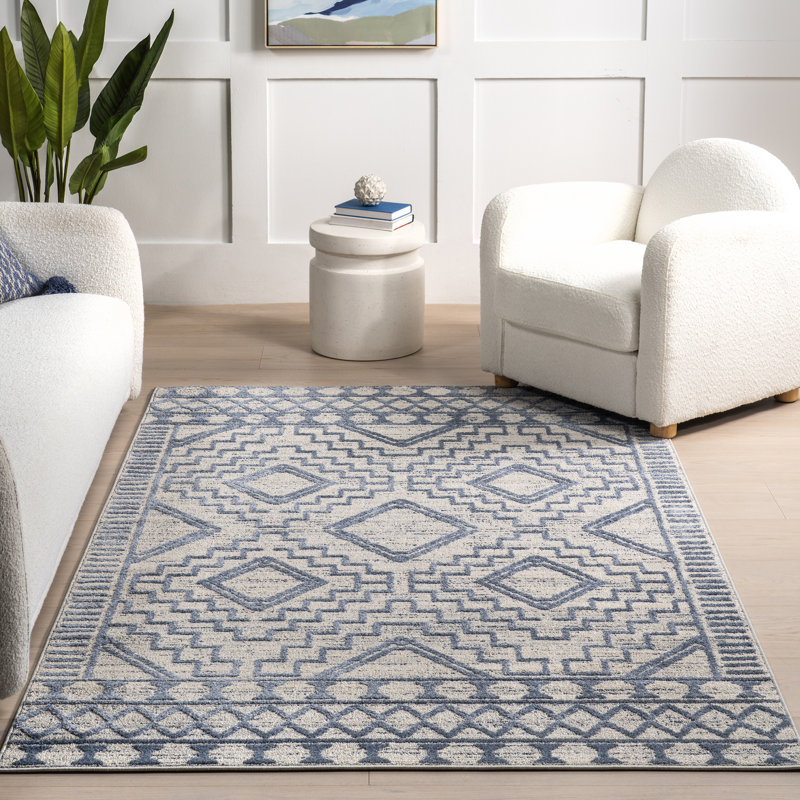 Tapis marocain texturé Cameron, Rectangle 4 pi x 6 pi
