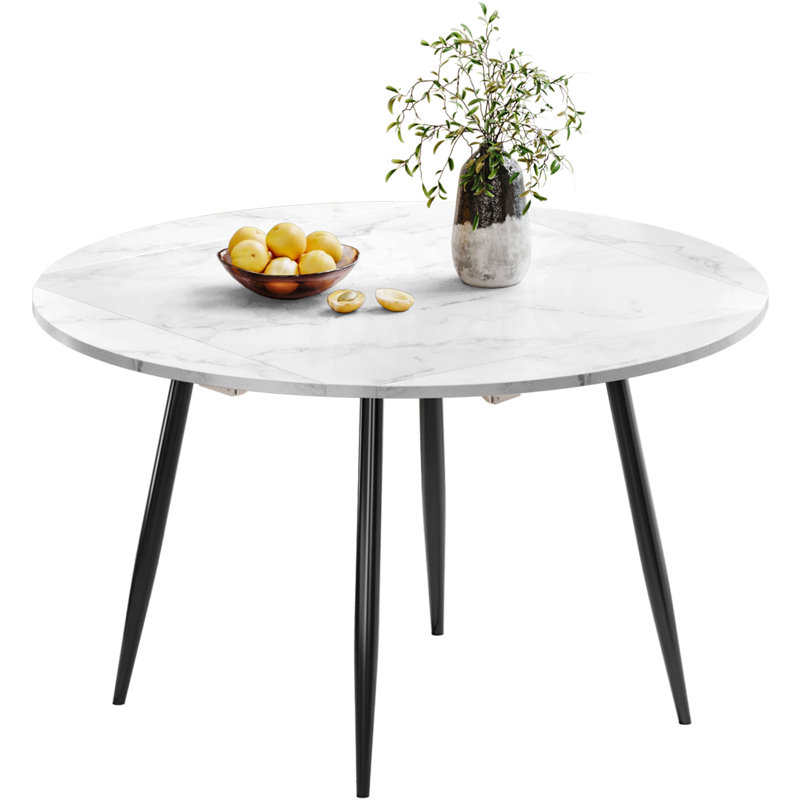 6 - Person Dining Set, Black, White