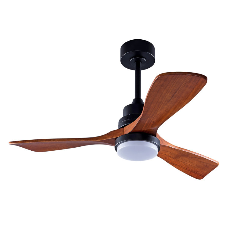 42 Inch Ceiling Fans With Lights And Remote, Black, Brown, 42" Wide