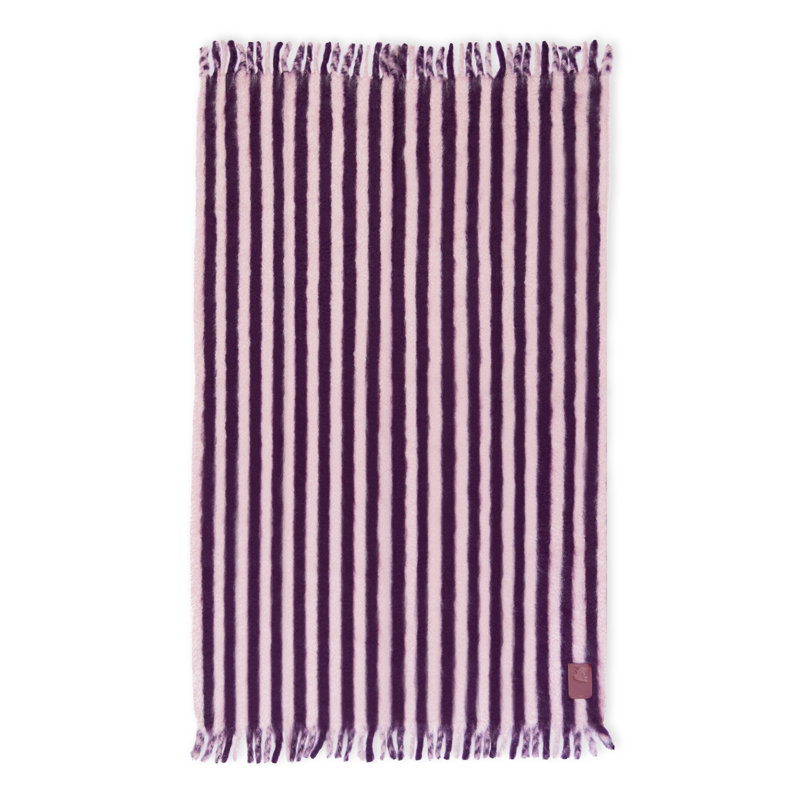 Hand Woven Blanket, Pink/Purple