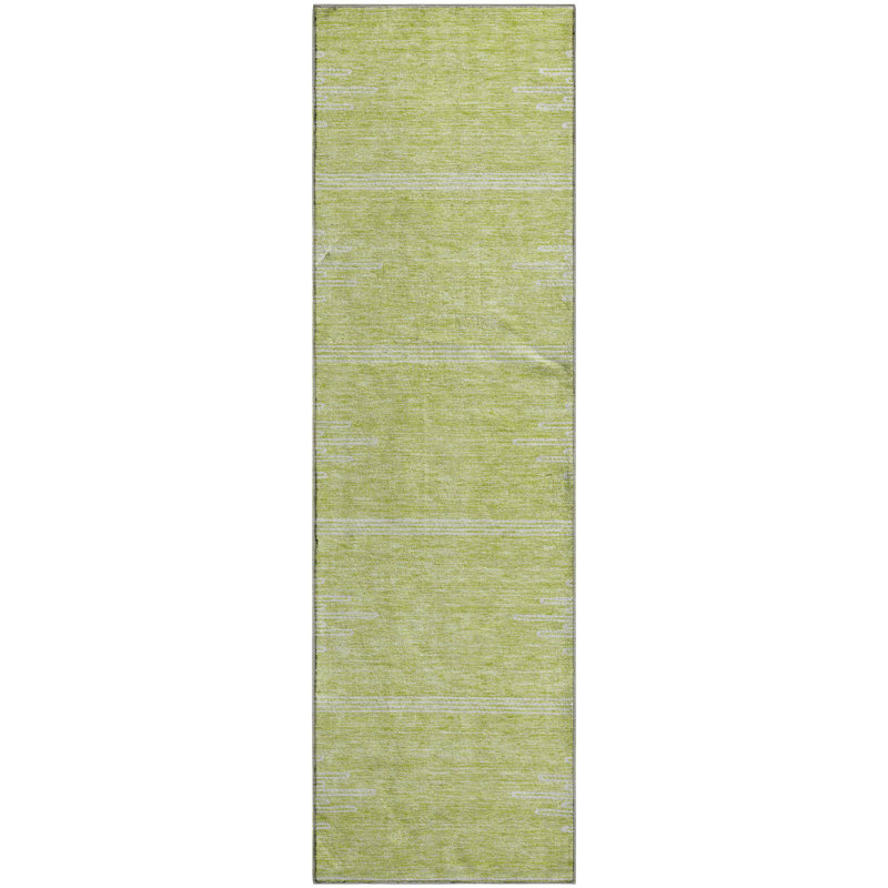 Premium Machine Washable Cerrito Aloe Rug, Runner 2'3" x 7'6"