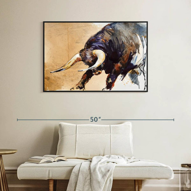 Raging Bull, 27" H x 40" W