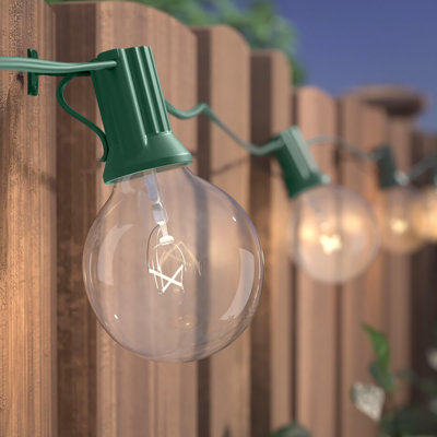 Burroughs 25' Outdoor Plug-in 25 - Bulb Globe String Light