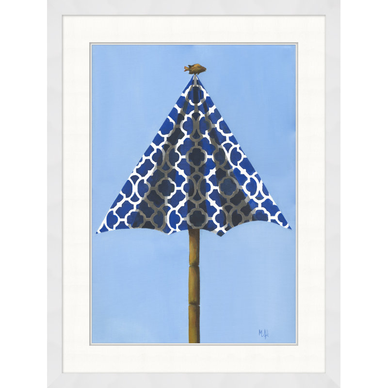 Indigo Beach Umbrella 1 Print