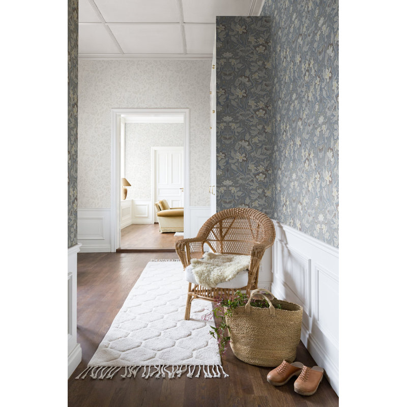 Fagring 33cm x 53cm Matte Wallpaper Roll, Blue