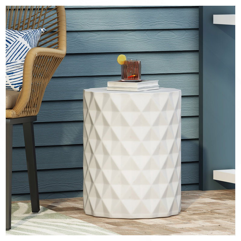 Outdoor Lightweight Concrete Side Table