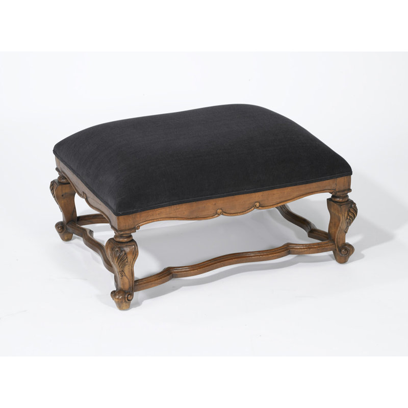 Alcott Hill® Makai Velvet Rectangle Standard Ottoman & Reviews | Wayfair