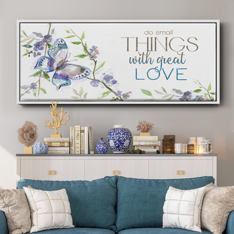 Petites choses, grand amour - toile encadrée