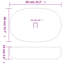 ClassicLiving Berrian 59mm L x 40mm W Stainless Steel Ceramic Oval Sink