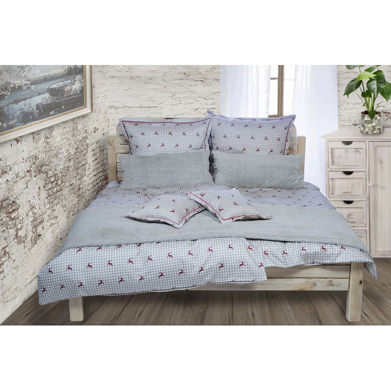 Holton Duvet Cover Set with Pillowcases, 155 x 220cm Duvet Cover + 1 Pillowcase