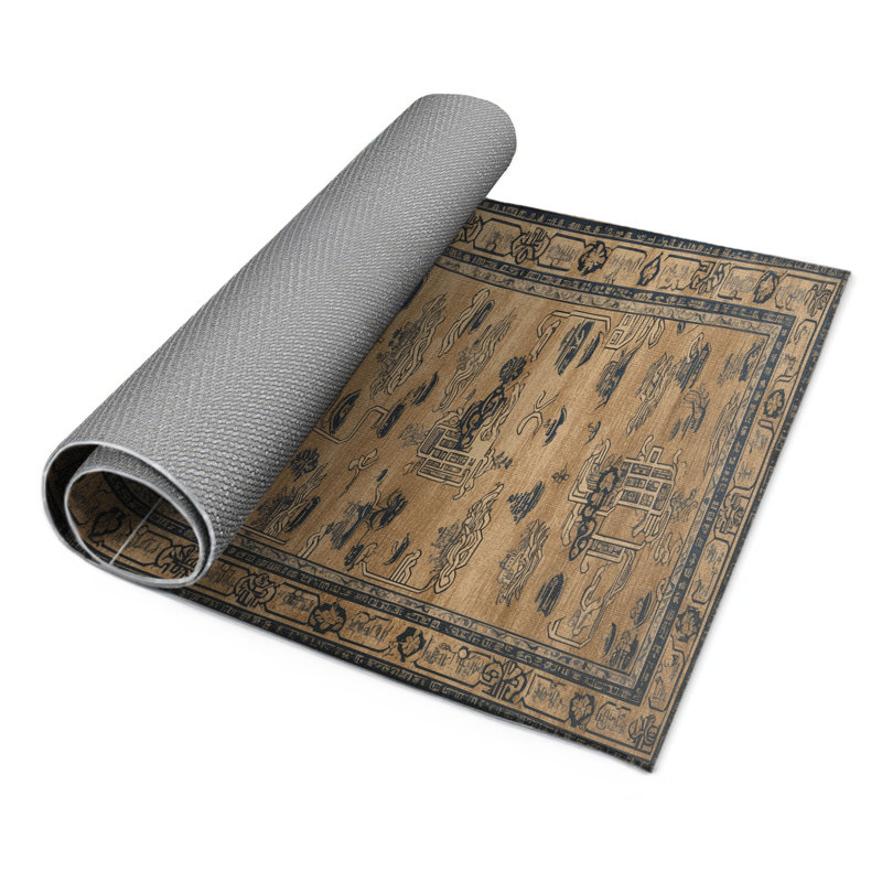 Tapis intérieur et extérieur ArtDeco, Rectangle 9 pi x 12 pi