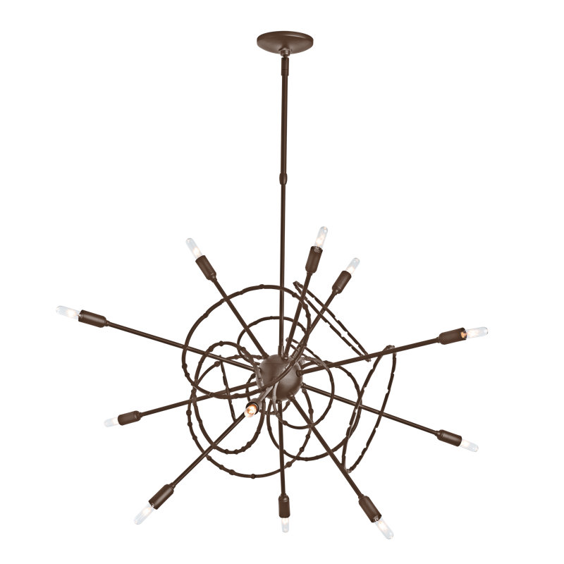 Olympus 12 - Light Sputnik Sphere Chandelier, Bronze