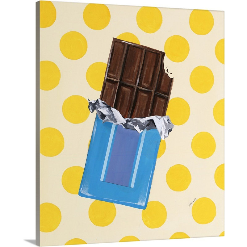 « bonbon shop i », peinture sur toile, Toile tendue, H 24 po x l 20 po x P 1,25 po