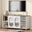 Meuble télé pour téléviseur de 63 po, meuble télé avec tablette réglable, console de télévision en rotin avec 2 armoires-230281696