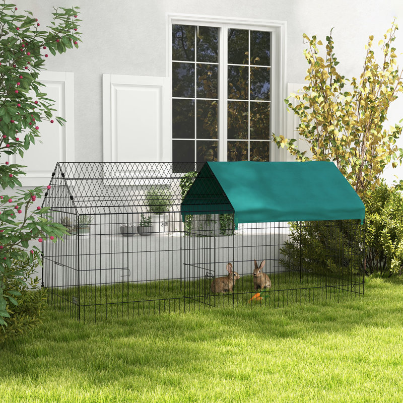 Ephrat Weather Resistant Small Animal Cage, 40.6" H x 86.6" W x 35.5" D