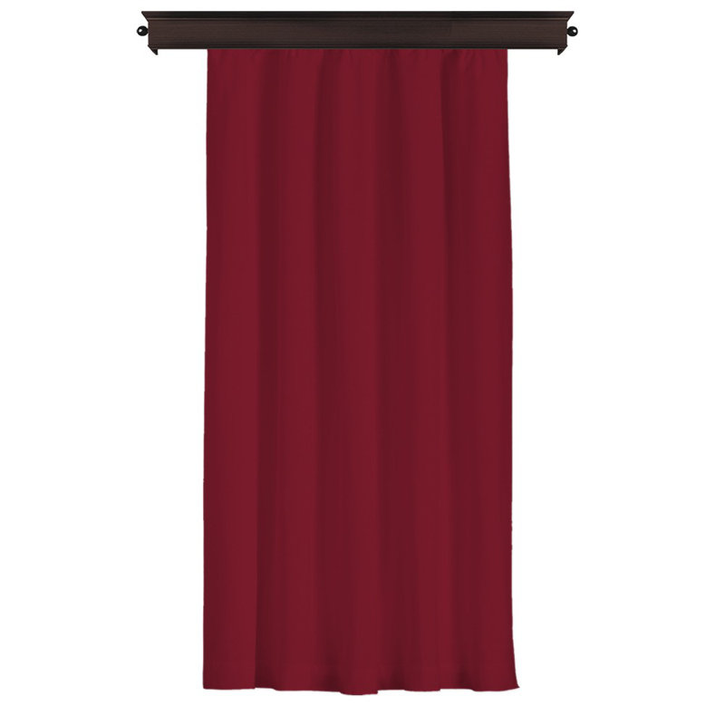 Rideau en polyester Dursunbey, Rouge