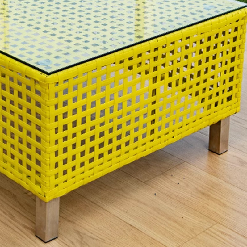 Table de bout d'extérieur en rotin
