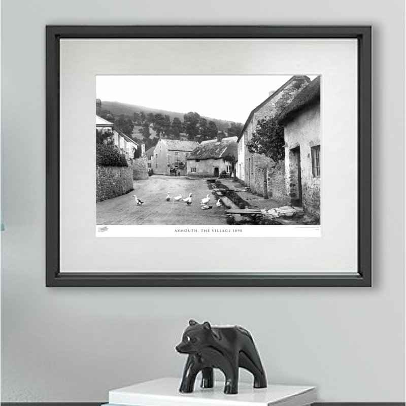 Axmouth, The Village 1898 - Single Picture Frame Print, 40cm H x 50cm W x 2.3cm D