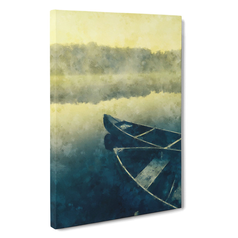 Boats On A Lake - Wrapped Canvas, 50cm H x 35cm W x 3cm D