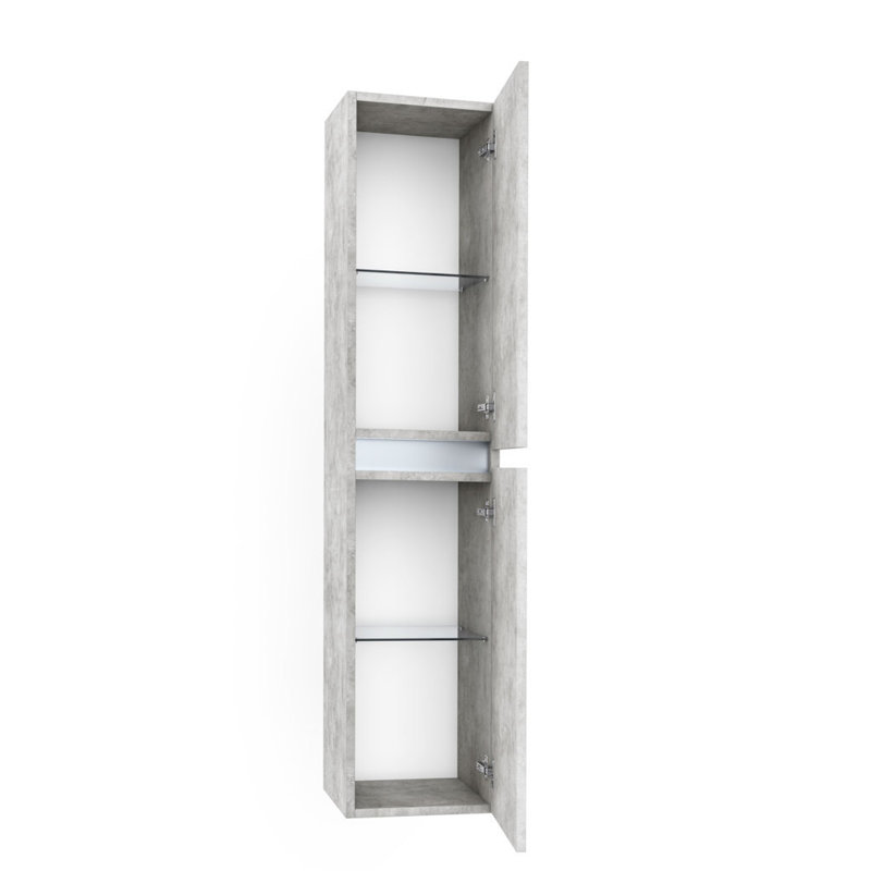 Dorcinvil Linen Cabinet, Cement