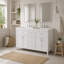 Meuble-lavabo 59,1 po avec lavabo, blanc