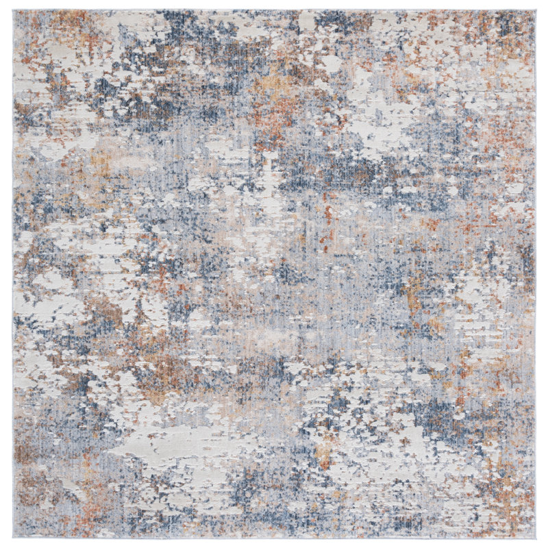 Scarlett 408 Performance Abstract Rug, Square 6'7"