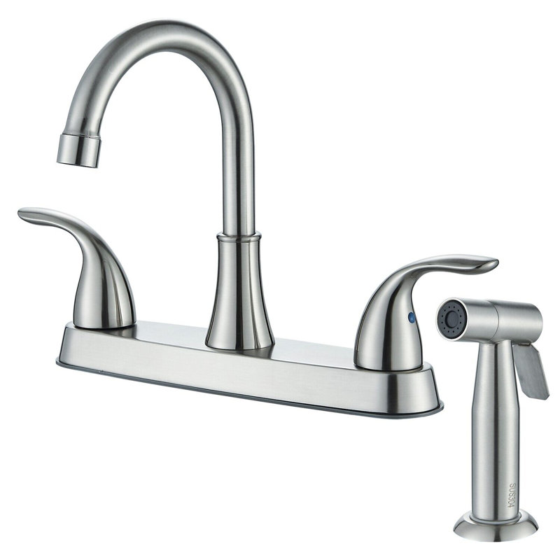 Robinet de cuisine escamotable avec accessoires