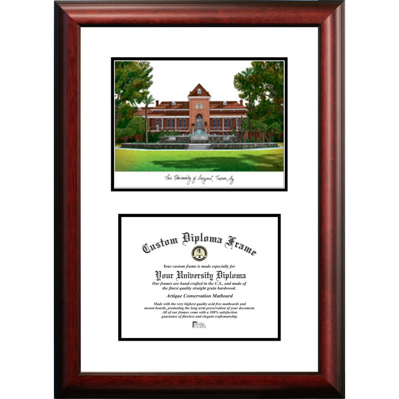 NCAA Scholar Diploma Picture Frame, Arizona Wildcats, 17cm H x 21cm W x 2cm D