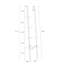 Étagère de rangement étroite à 4 niveaux Umaiza H 70,87 po-1543871722