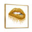 «Woman Lips with Glitter Gold Sparkles», impression sur toile-59762260-59762259