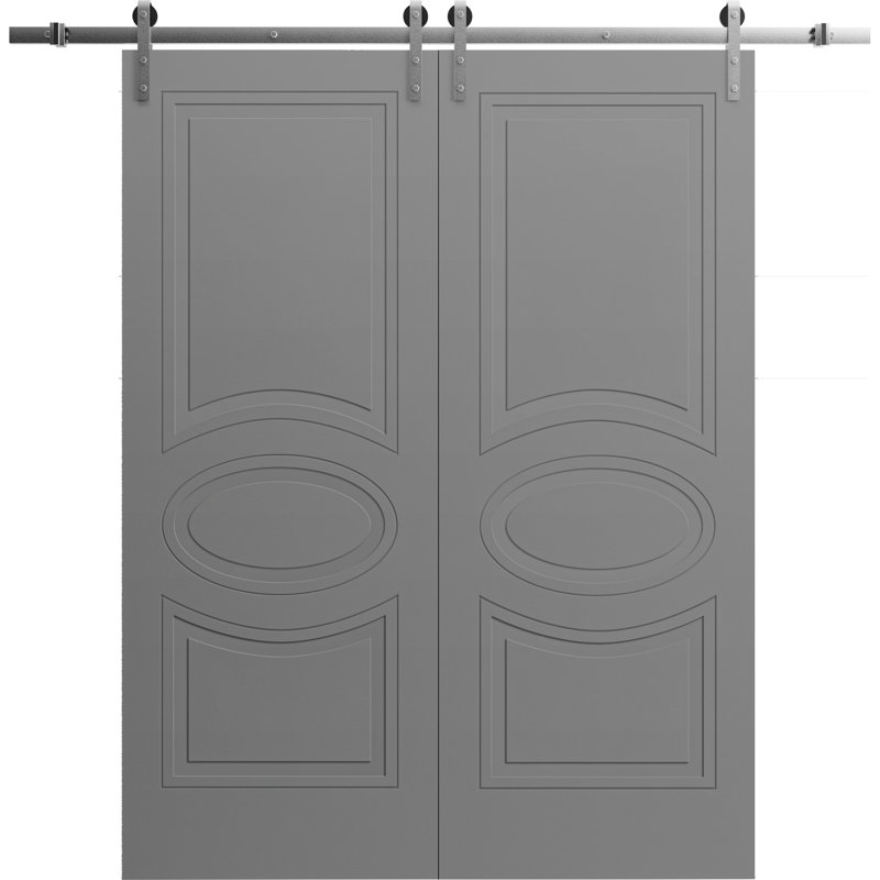 VDomDoors Barn Door, 64" x 84"