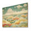 Motif de ciel minimalisme bleu et jaune - impression de ciel sur bois-2027451643