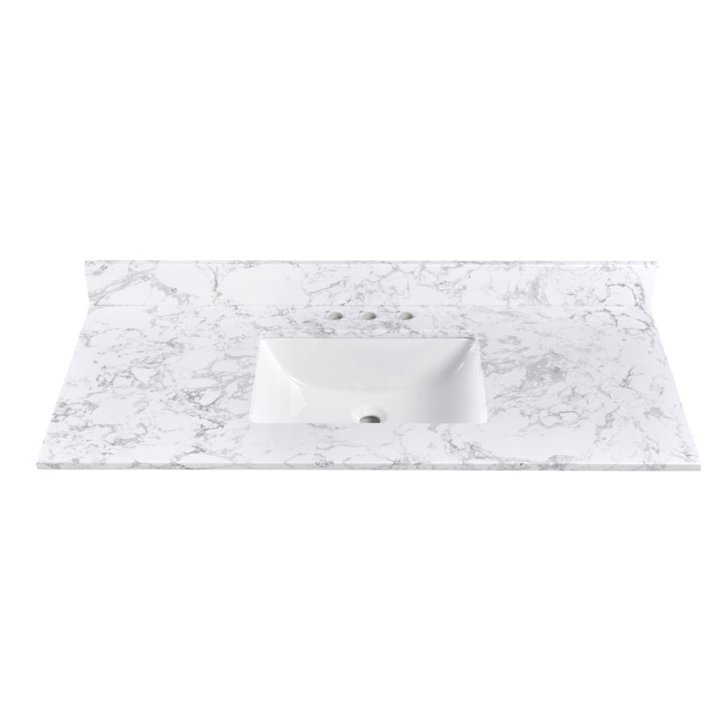 48'' Stone Single Bathroom Vanity Top with Sink