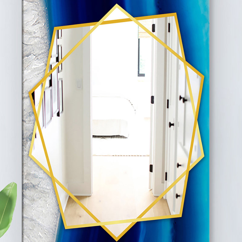 Miroir mural Crystal Stones, H 39,4 po x l 29,5 po