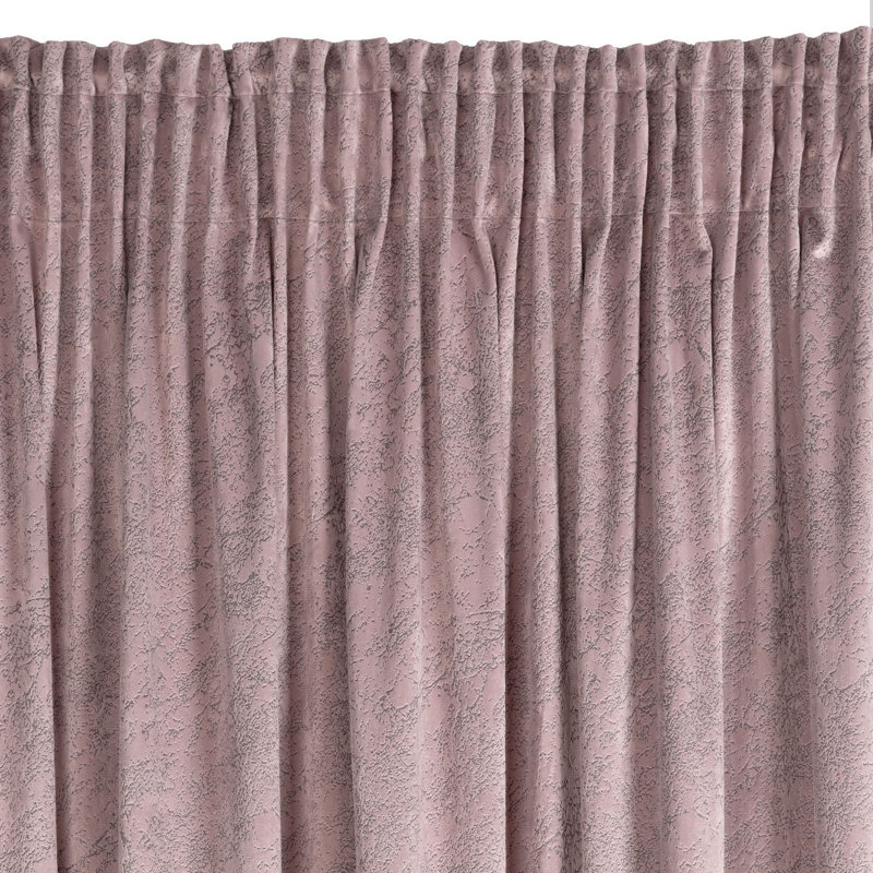 Adaelyn Blackout Curtains Single Panel, Rose
