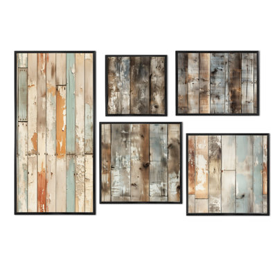 Mullen - Vintage Canvas Wall Art Set Of 5