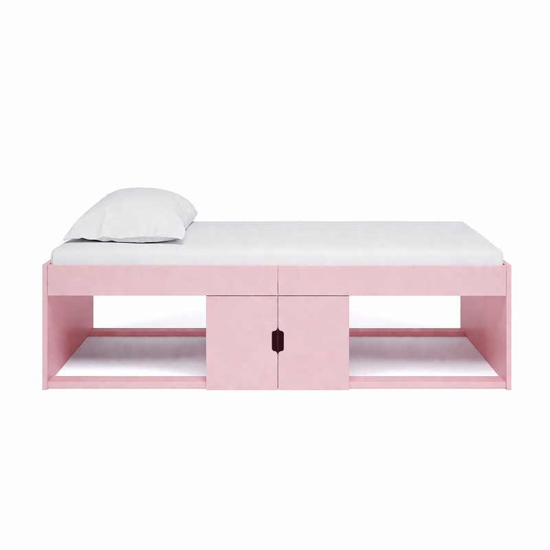 Single (3') Cabin Bed with Storage Included, Pink