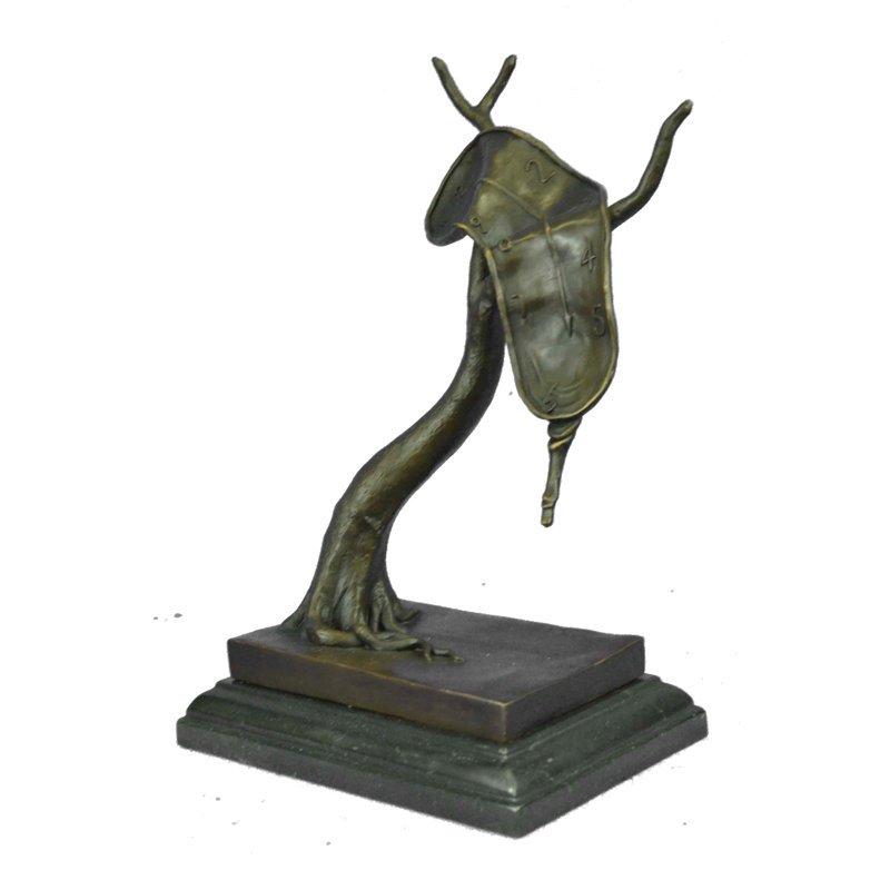 Sculpture abstraite art moderne en bronze par Salvador Dali