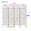 4 Pack Metal Garden Trellis 86.7" x 19.7" Rustproof Trellis