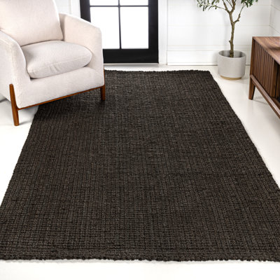 Dropati Pata Hand Woven Chunky Jute Brown Rug