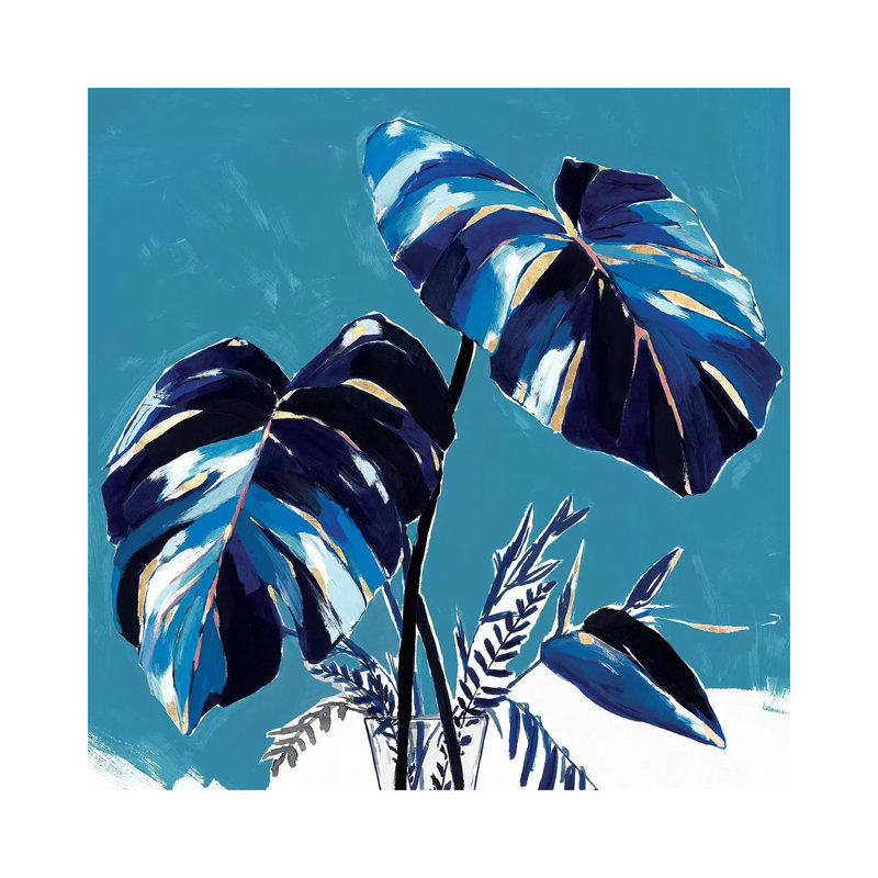 Swaying Palms II by Isabelle Z - Painting on Canvas, 93.98 cm H x 93.98 cm W x 1.91 cm D, Wrapped Canvas