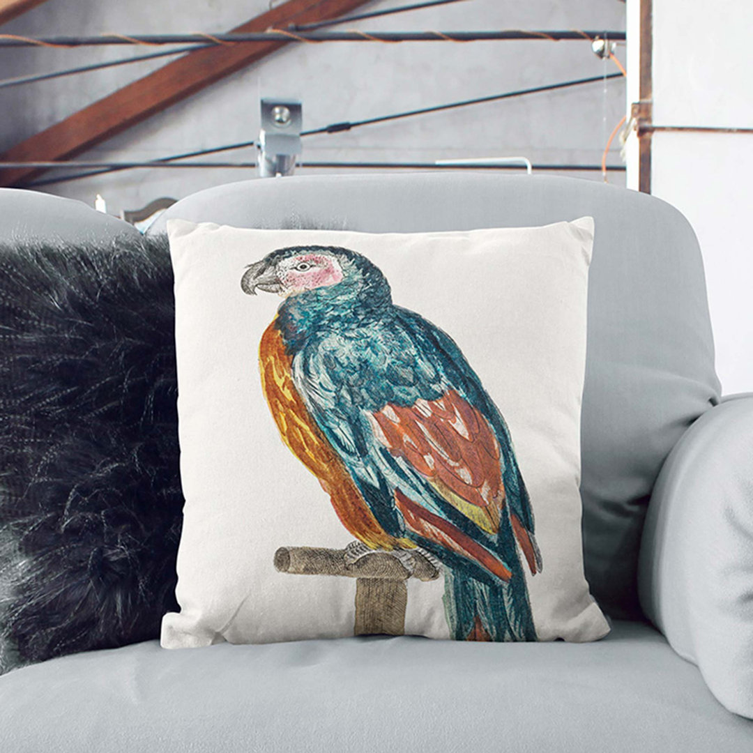 Colourful Parrot by Johan Teyler Cushion with Filling