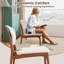 Ensemble de 2 chaises d'appoint avec table d'appoint et structure en bois massif-992163040