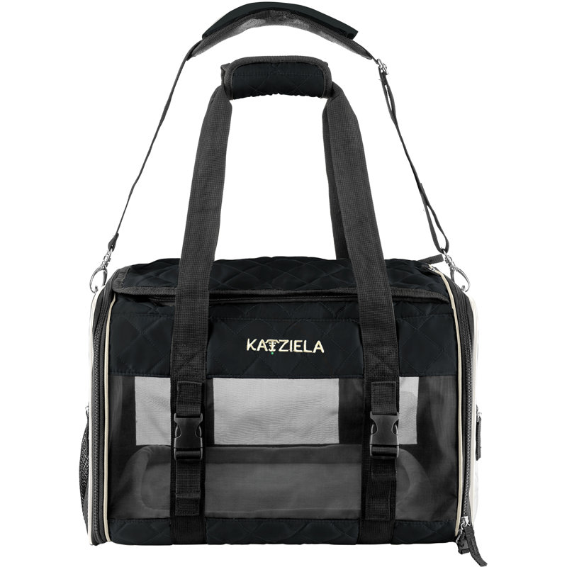 Sac de transport pour animaux Katziela, Noir, H 11 po x l 11 po x P 17 po