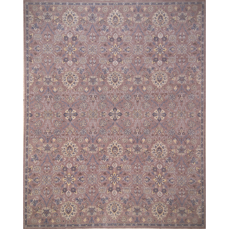 Tapis beige noué à la main de haute qualité
