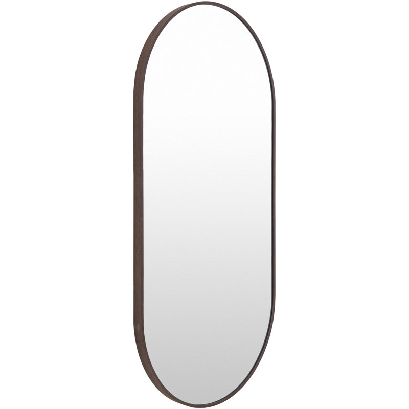 Miroir d'appoint Destefano Essence, 20 po x 39 po, Noyer foncé