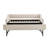 Twin Size Upholstered Daybed with Trundle,USB Port ,Side Pockets,Velvet Daybed with Button on Back and Piping on Waved Shape Arms for Bedroom Guest Room-1914367369