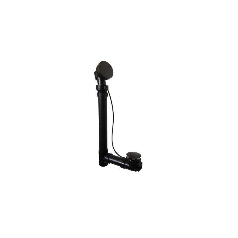 Deanna 60'' L Whirlpool Bathtub, Biscuit, Matte Black
