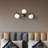 Chianti 39-in Integrated LED ETL Certified Linear Wall Sconce Light with 3 Glass Shades Brass