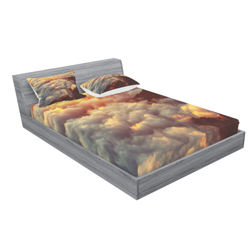 Microfiber Sheet Set, Queen Sheet Set with Fitted Sheet